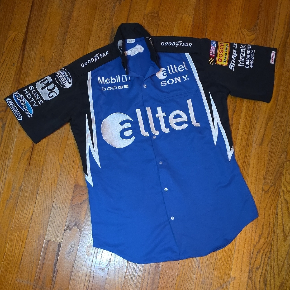 Vintage Ryan Newman Nascar Alltel Pitcrew Shirt Size M Simpson Brand - Like New!